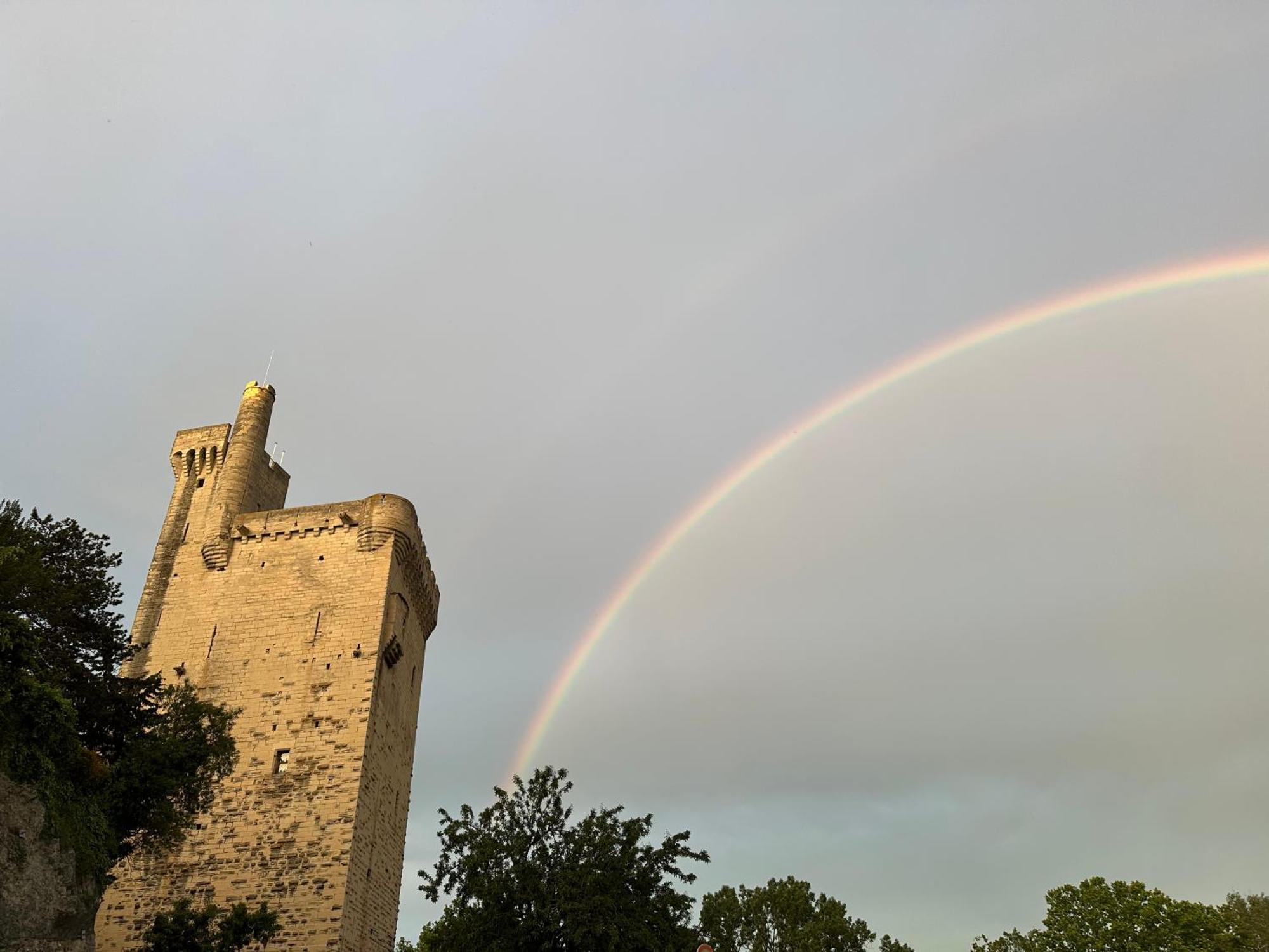Charmante Petite Maison Avec Vue Panoramique, En Centre Historique, Proche D'Avignon, Ancienne, Renovee, Climatisee, Terrasse, Parking Public Gratuit Villeneuve-lès-Avignon Extérieur photo