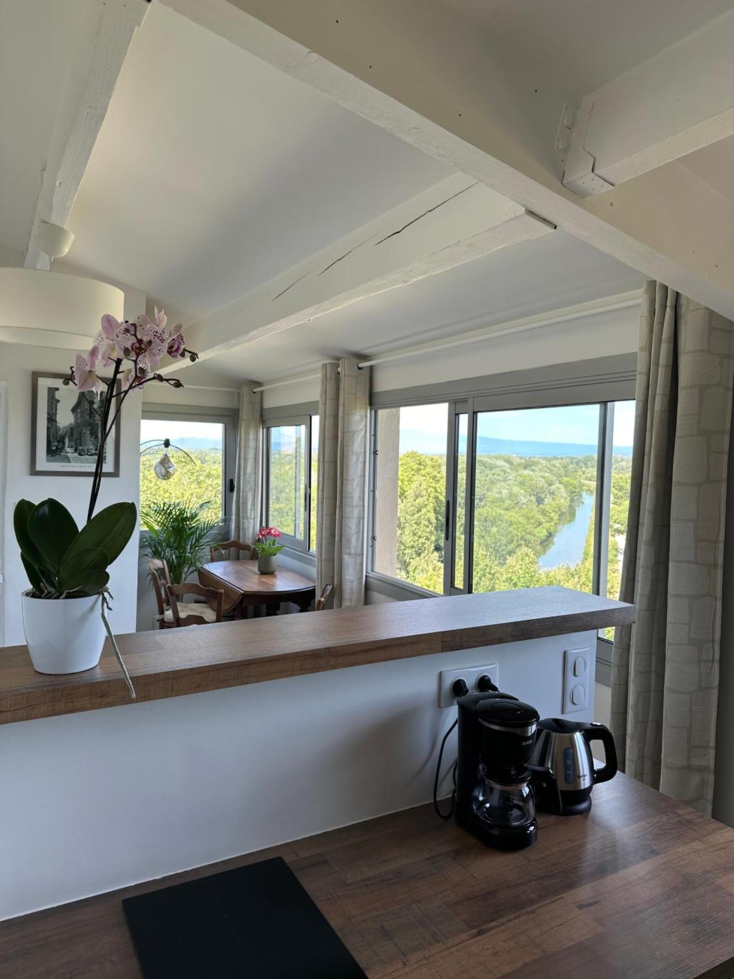 Charmante Petite Maison Avec Vue Panoramique, En Centre Historique, Proche D'Avignon, Ancienne, Renovee, Climatisee, Terrasse, Parking Public Gratuit Villeneuve-lès-Avignon Extérieur photo